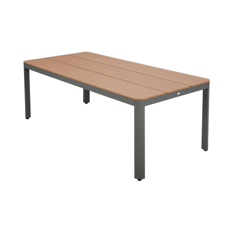 Mimizan - Ensemble Table De Jardin + 6 Chaises - Marron