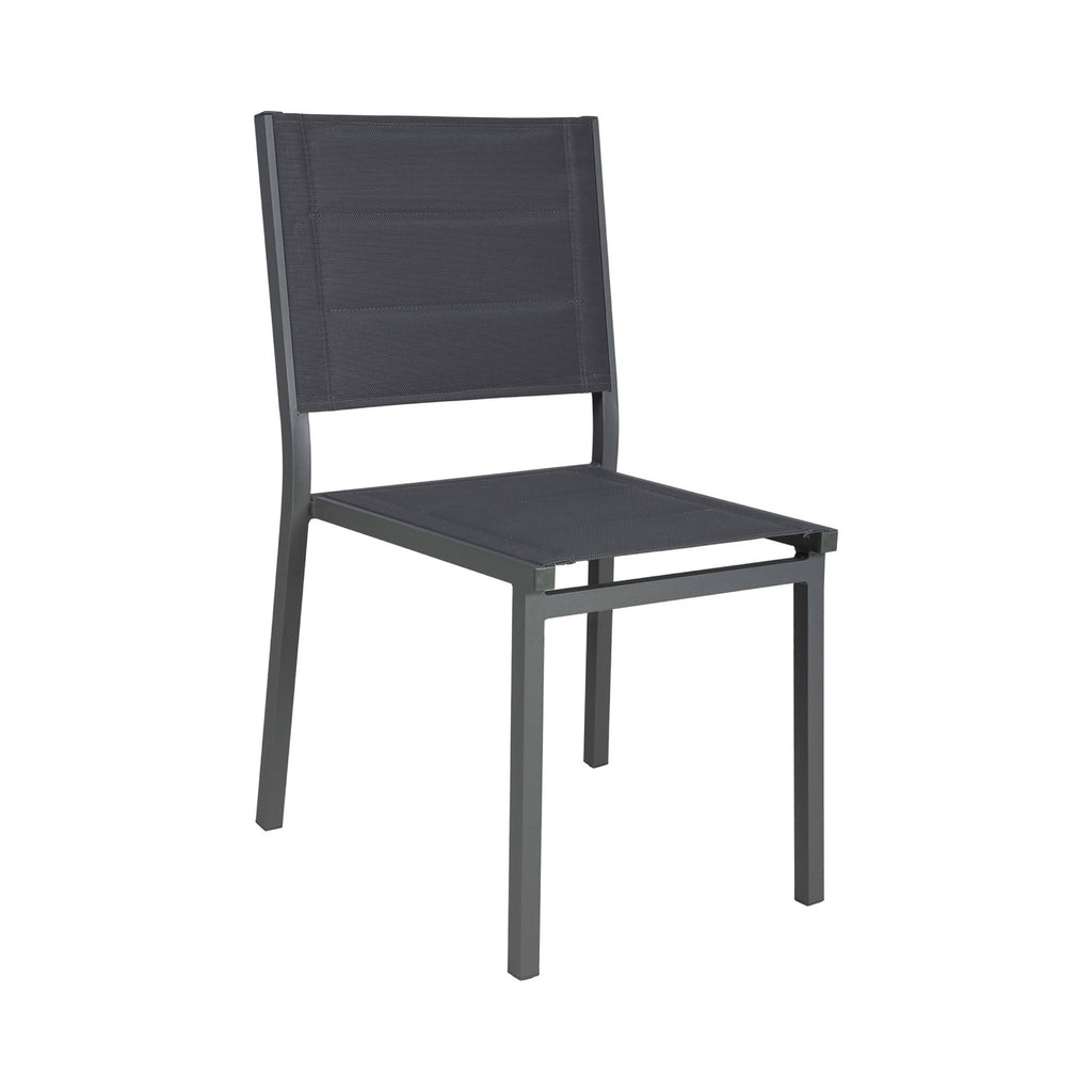 Mimizan - Conjunto Mesa de Jardín + 6 Sillas - Marrón