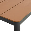 Mimizan - Ensemble Table De Jardin + 6 Chaises - Marron