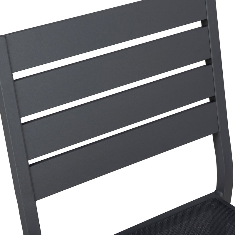 Mimizan - Ensemble Table De Jardin + 6 Chaises - Marron