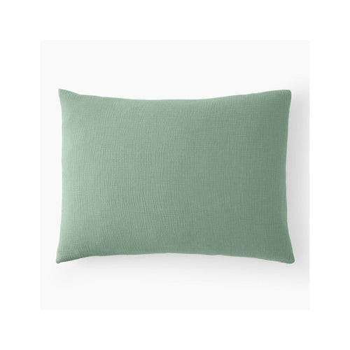 Funda de almohada - Gasa 100% algodón - Verde escarchado