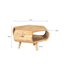 Table Basse En Bois Massif - Naturel