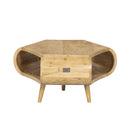 Table Basse En Bois Massif - Naturel