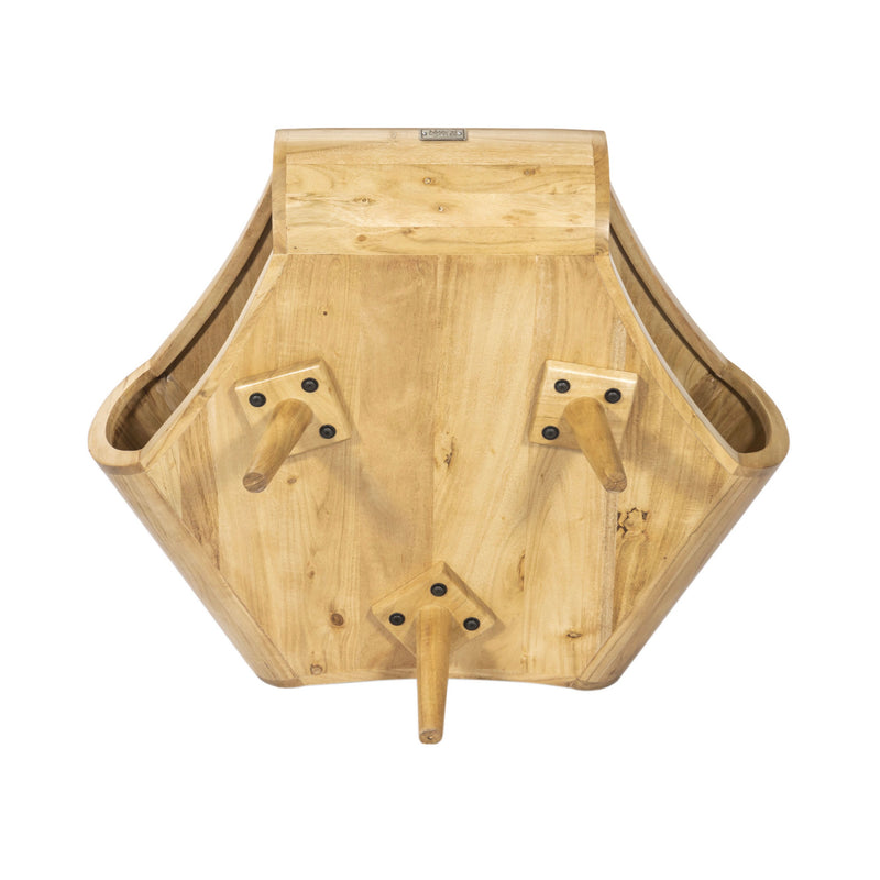 Table Basse En Bois Massif - Naturel