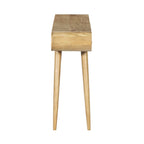 Console En Acacia Avec 2 Tiroirs - Naturel