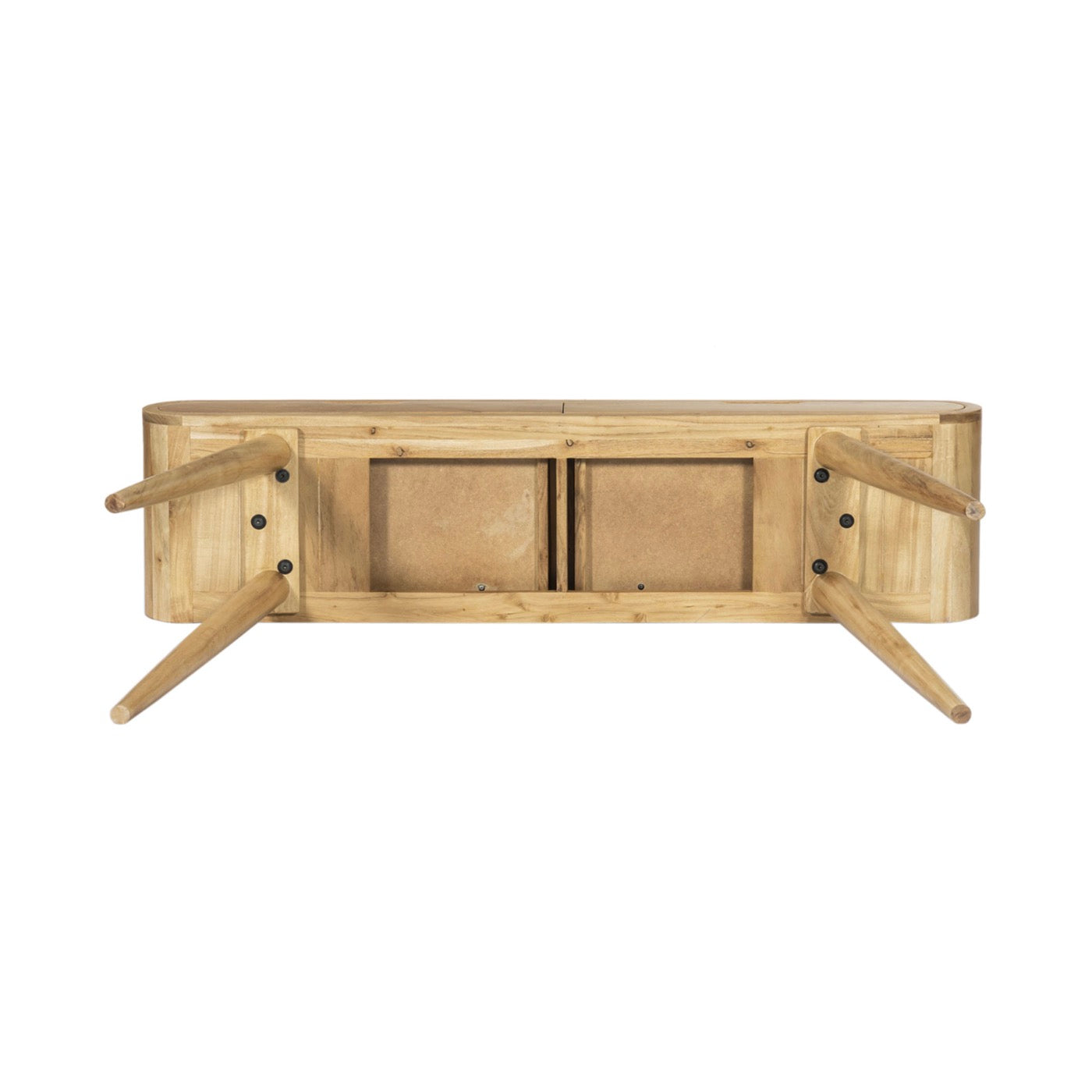 Console En Acacia Avec 2 Tiroirs - Naturel