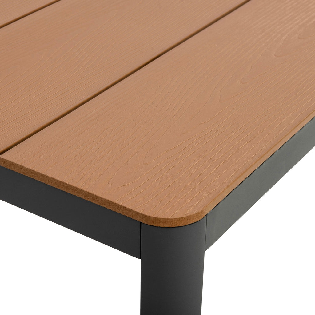 Mimizan - Garden Table + 8 Chairs Set - Brown
