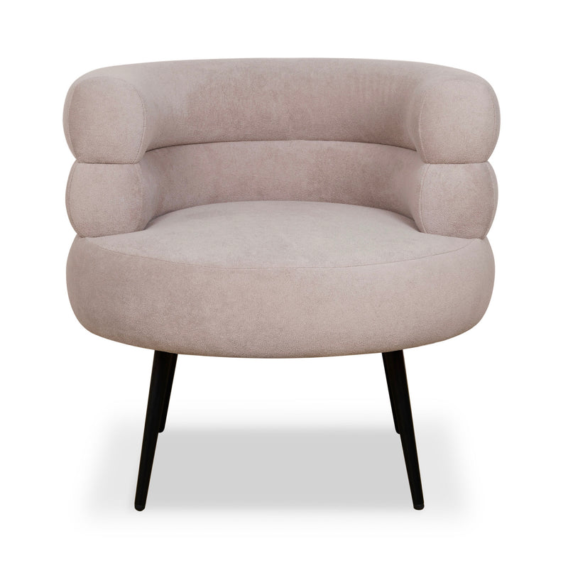 Fauteuil Vintage En Tissu - Beige