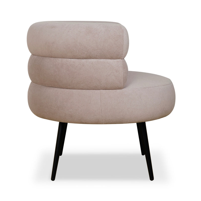 Fauteuil Vintage En Tissu - Beige