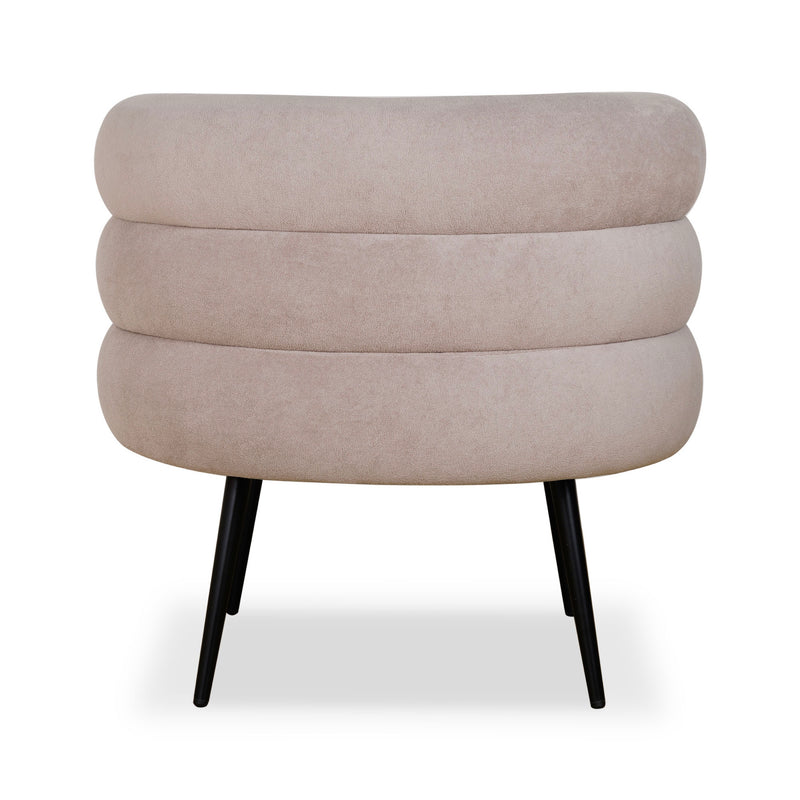 Fauteuil Vintage En Tissu - Beige