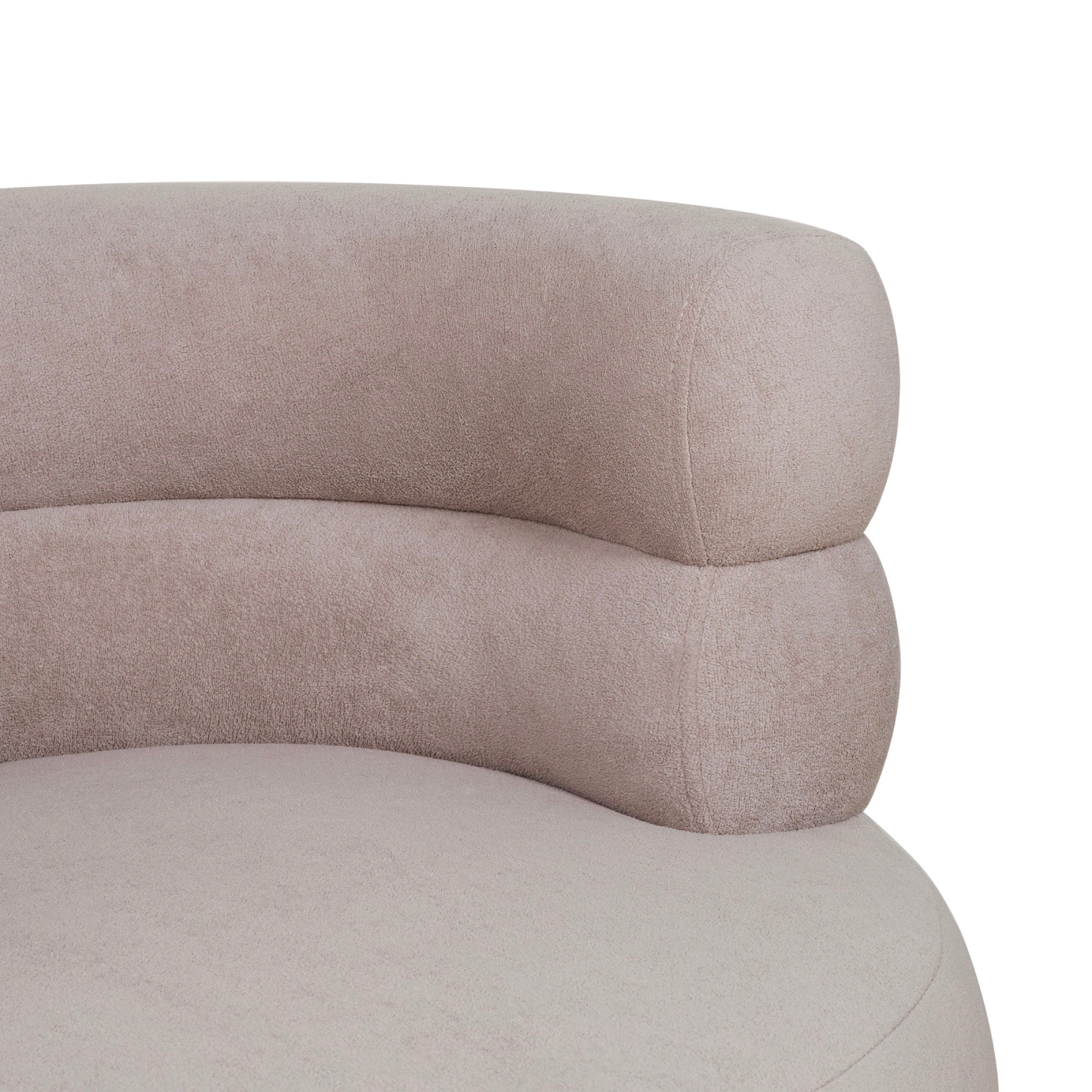 Fauteuil Vintage En Tissu - Beige