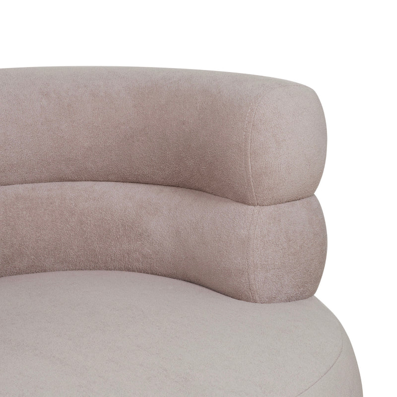 Fauteuil Vintage En Tissu - Beige