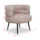 Fauteuil Vintage En Tissu - Beige