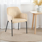 Velvet - Lot De 2 Chaises Repas - Velours Côtelé - Beige