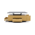 Calis - Table Basse Avec Plateaux Relevables Et Tiroirs