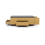 Calis - Table Basse Avec Plateaux Relevables Et Tiroirs
