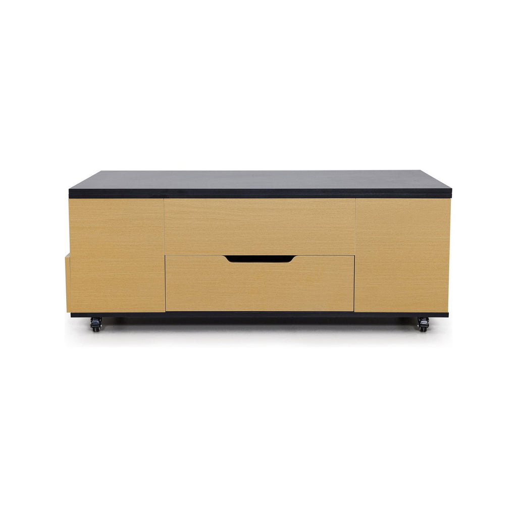 Calis - Table Basse Avec Plateaux Relevables Et Tiroirs
