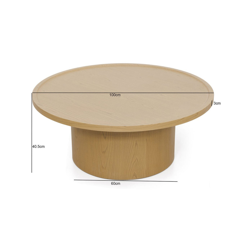 Table Basse Ronde - Naturel