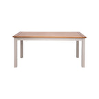 Ensemble Repas Table + 2 Bancs - Naturel Et Crème