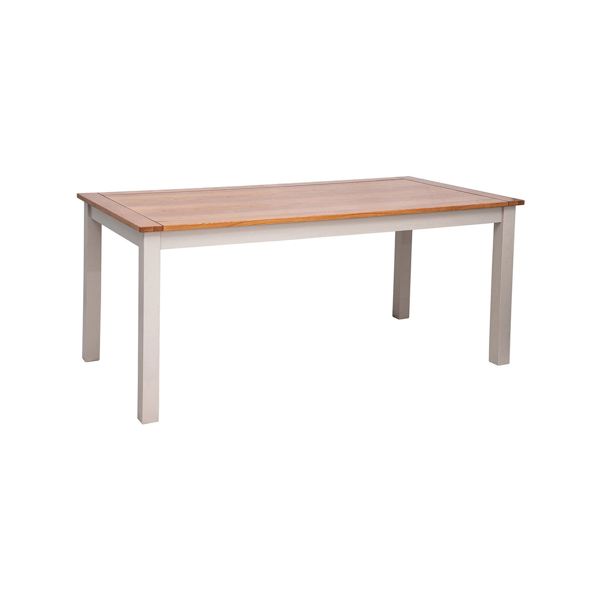 Ensemble Repas Table + 2 Bancs - Naturel Et Crème