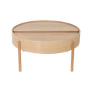 Calis - Table Basse Ronde - Chêne