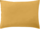 Taie D'Oreiller - 100% Percale De Coton Lavé 80Fils - Jaune Moutarde