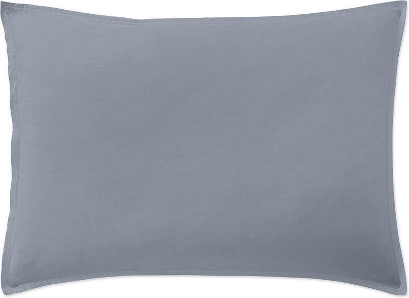 Taie D'Oreiller - 100% Percale De Coton Lavé 80Fils - Bleu Forever
