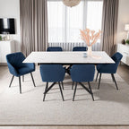 Velvet - Lot De 2 Chaises - Velours - Bleu