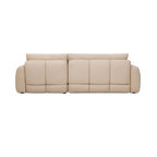Zephyr - Sofá esquinero convertible a la derecha en tela texturizada - Beige