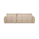 Zephyr - Canapé D'Angle À Droite Convertible En Tissu Texturé - Beige