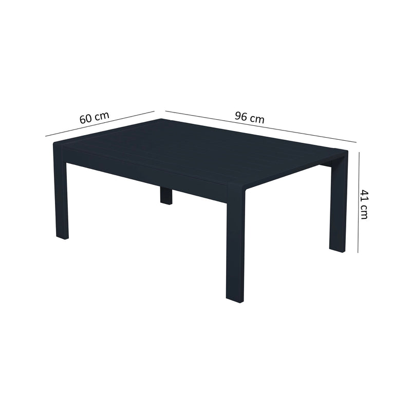 Acapulco - Table Basse De Jardin En Aluminium - Anthracite