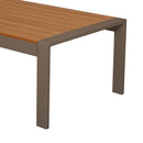 Acapulco - Table Basse De Jardin En Aluminium Et Bois - Taupe