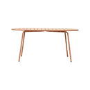 Baca - Table De Jardin Ovale En Métal - Terracotta