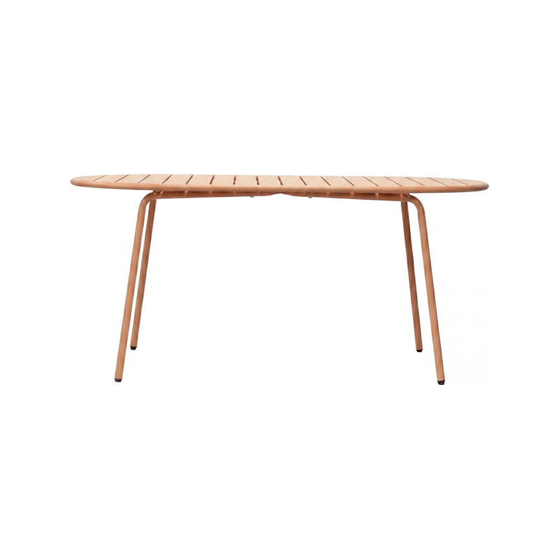 Baca - Table De Jardin Ovale En Métal - Terracotta