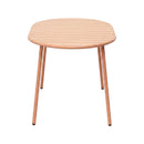 Baca - Table De Jardin Ovale En Métal - Terracotta