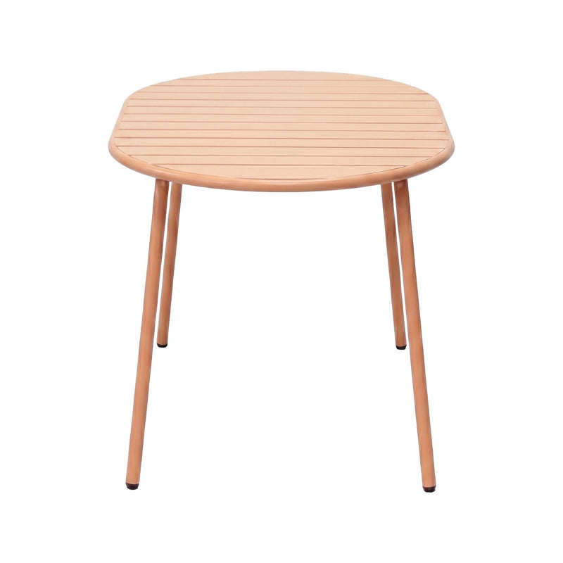 Baca - Table De Jardin Ovale En Métal - Terracotta