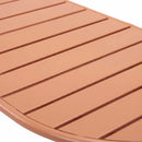 Baca - Table De Jardin Ovale En Métal - Terracotta
