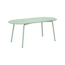 Baca - Table De Jardin Ovale En Métal - Vert