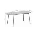 Baca - Table De Jardin Ovale En Métal - Vert
