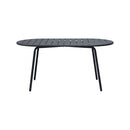 Baca - Table De Jardin Ovale En Métal - Gris