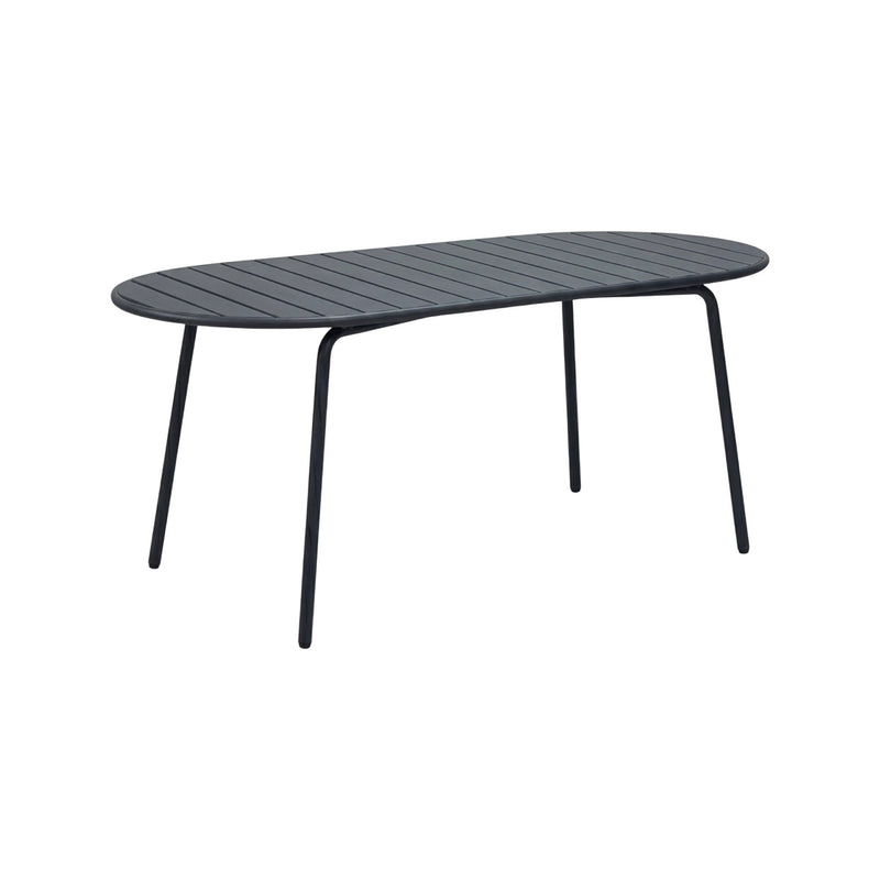 Baca - Table De Jardin Ovale En Métal - Gris