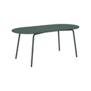Baca - Table De Jardin Ovale En Métal - Vert Sapin