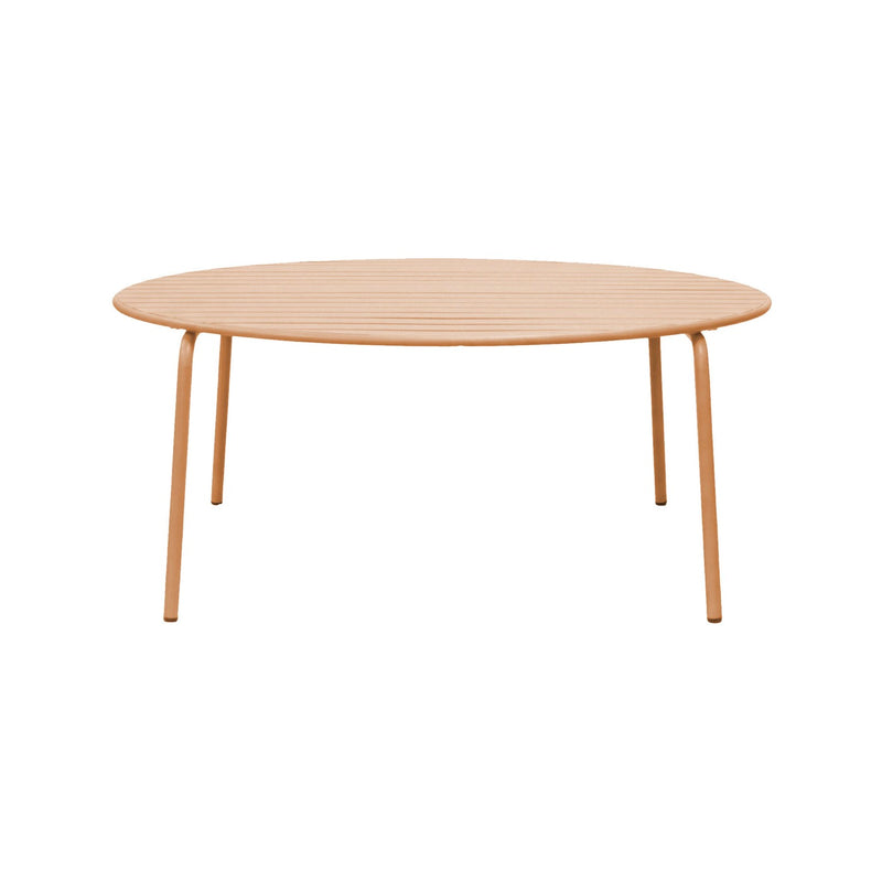 Baca - Table De Jardin Ronde En Métal - Terracotta