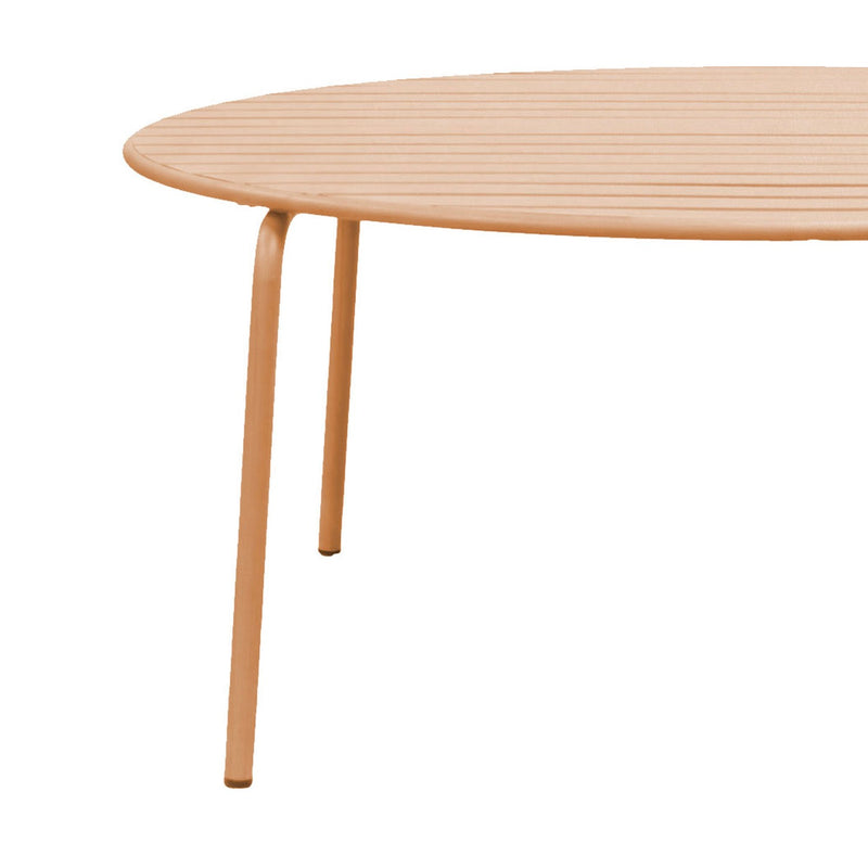 Baca - Table De Jardin Ronde En Métal - Terracotta