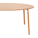 Baca - Table De Jardin Ronde En Métal - Terracotta