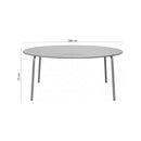 Baca - Table De Jardin Ronde En Métal - Gris