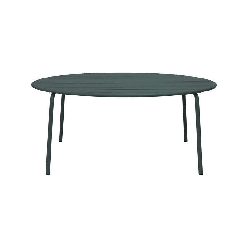 Baca - Table De Jardin Ronde En Métal - Vert Sapin