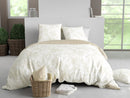 Parure Housse De Couette 3Pcs 100% Satin De Coton 120 Fils Suzanne - Imprimé