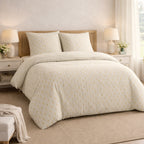 Tess Duvet Cover Set - 100% Washed Cotton - Printed