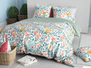 Parure Housse De Couette 3Pcs 100% Satin De Coton 120 Fils Thelma - Imprimé